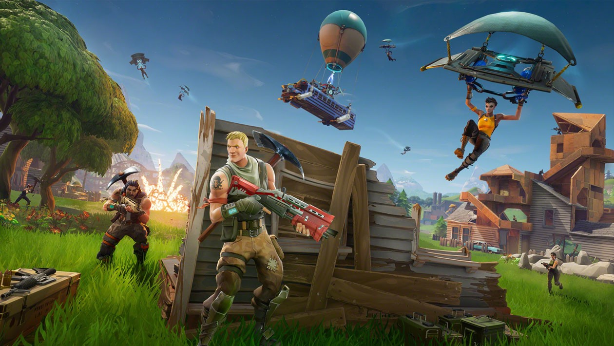 Fortnite action scene
